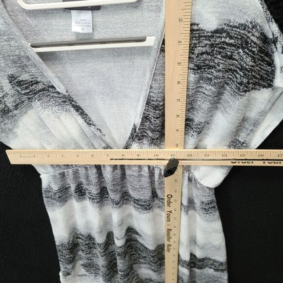 Jordon Taylor Womens Top Multi-Color Size Small Polyester Blend V-Neck Stretch - Picture 3 of 12